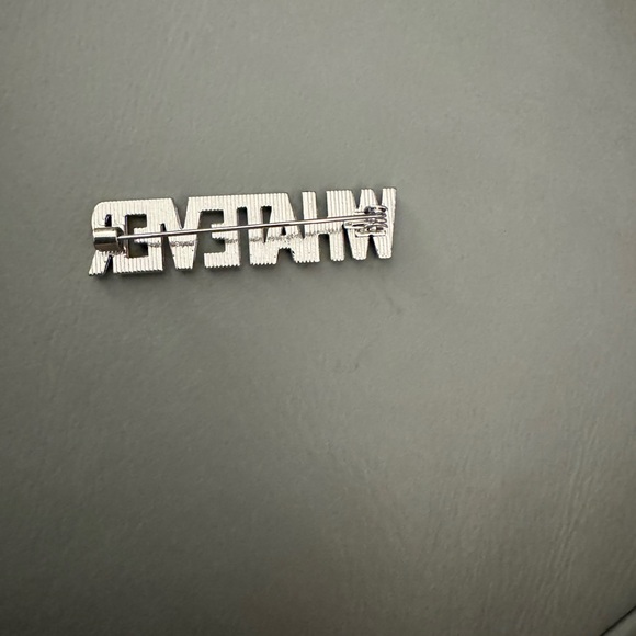 Rhinestone Whatever Brooch, Lapel Pin for Jackets, Backpacks, Blazers - Picture 2 of 3